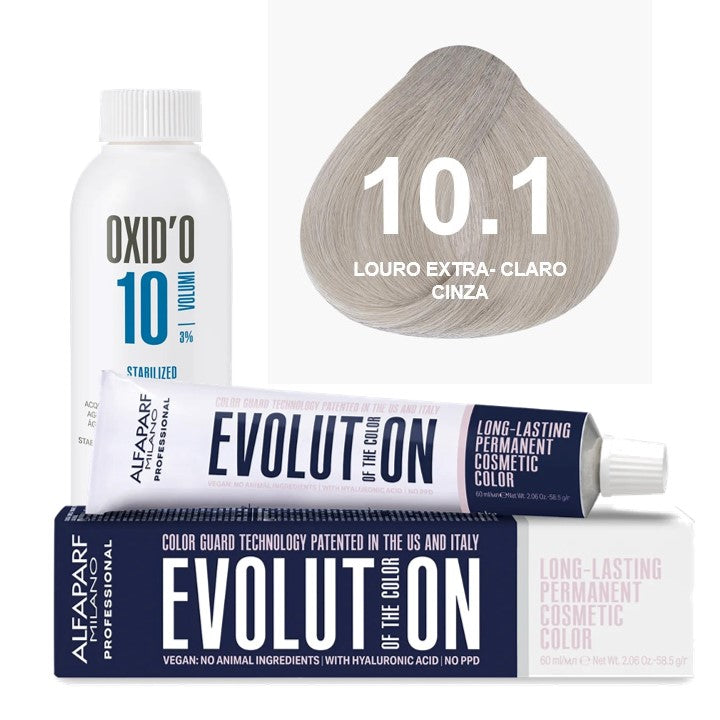 Kit Coloração Alfaparf Evolution Marrons Frios + Ox de Sua Preferência