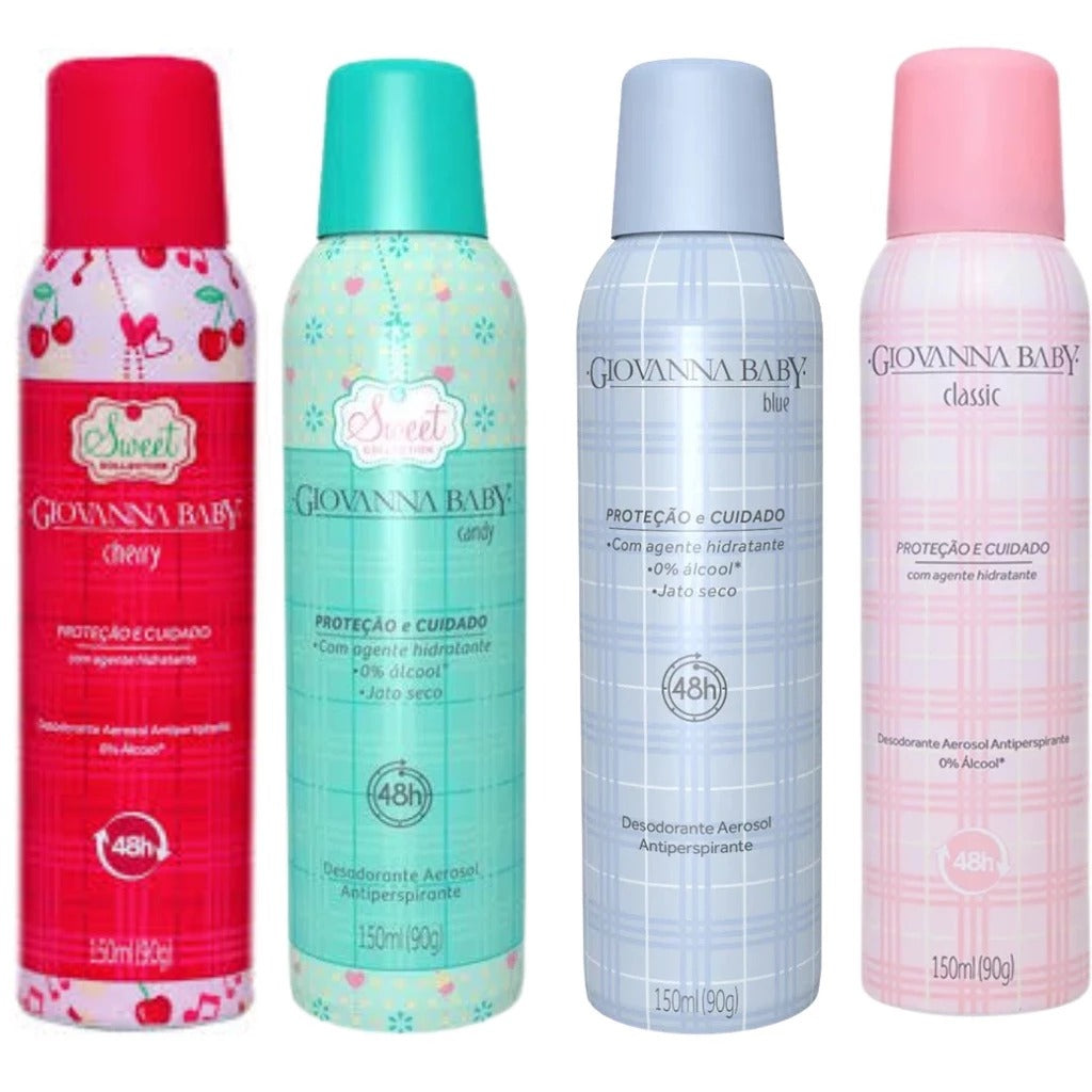 Desodorante Aerosol Giovanna Baby 150ml. Escolha sua Fragrância. —  Giovanna Baby