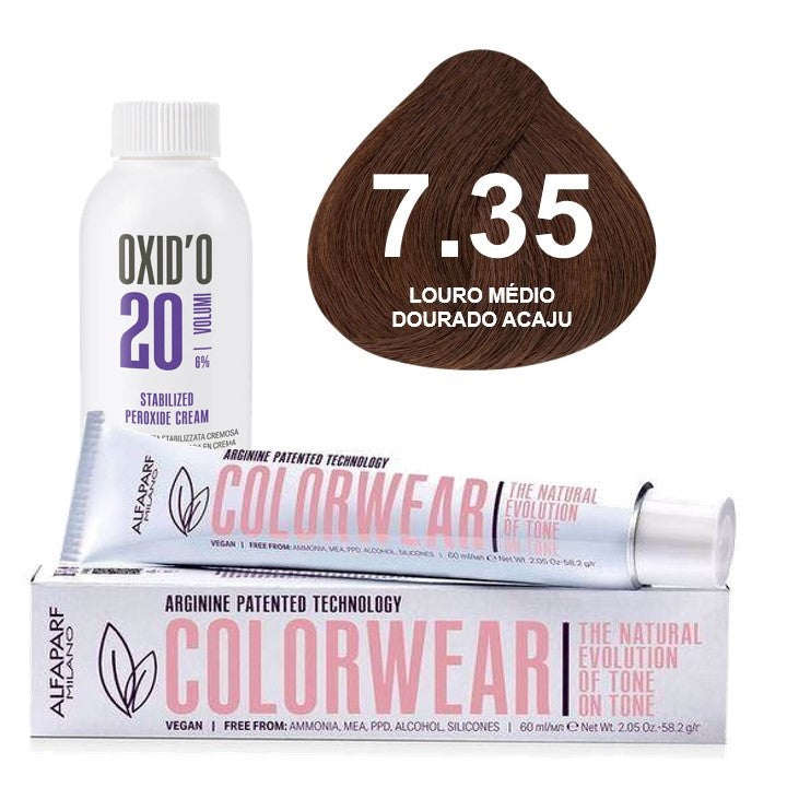 Kit Tonalizante Alfaparf Color Wear Marrons Quentes + Ox de Sua Preferência