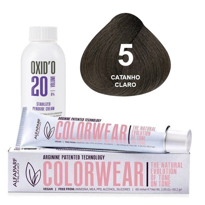 Kit Tonalizante Alfaparf Color Wear Naturais + Ox de Sua Preferência