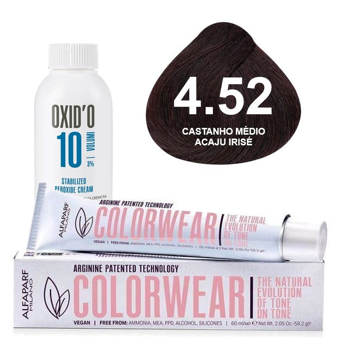 Kit Tonalizante Alfaparf Color Wear Marrons Quentes + Ox de Sua Preferência