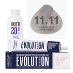 Kit Coloração Alfaparf Evolution Platinum + Ox de Sua Preferência