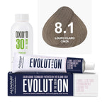Kit Coloração Alfaparf Evolution Marrons Frios + Ox de Sua Preferência