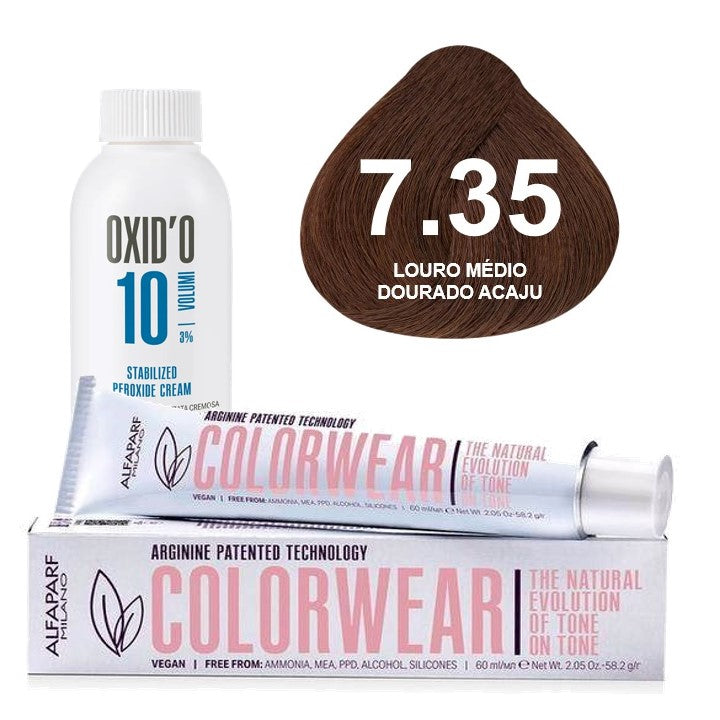 Kit Tonalizante Alfaparf Color Wear Marrons Quentes + Ox de Sua Preferência