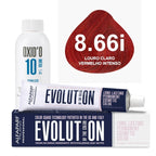 Kit Coloração Alfaparf Evolution Vermelhos + Ox de Sua Preferência