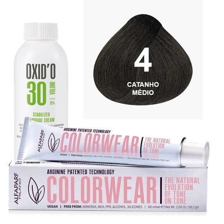 Kit Tonalizante Alfaparf Color Wear Naturais + Ox de Sua Preferência