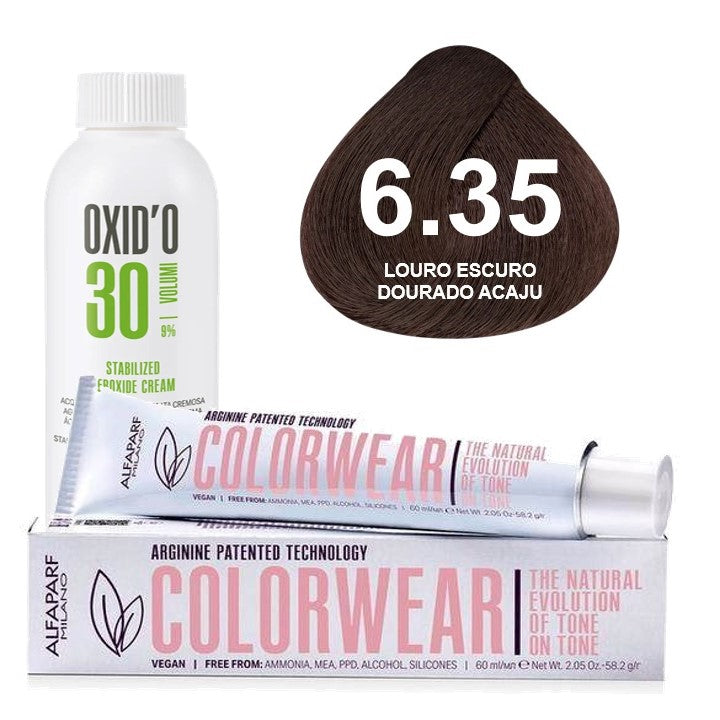 Kit Tonalizante Alfaparf Color Wear Marrons Quentes + Ox de Sua Preferência