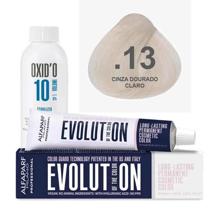 Kit Coloração Alfaparf Evolution Harmonizers + Ox de Sua Preferência