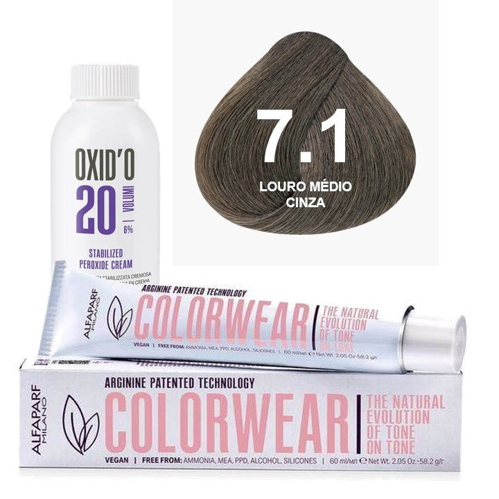 Kit Tonalizante Alfaparf Color Wear Marrons Frios + Ox de Sua Preferência