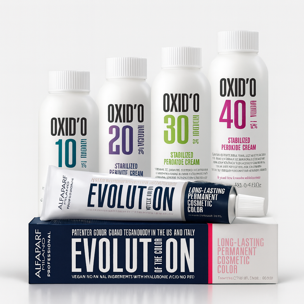 Kit Coloração Alfaparf Evolution Marrons Quentes + Ox de Sua Preferência —  Alfaparf Milano