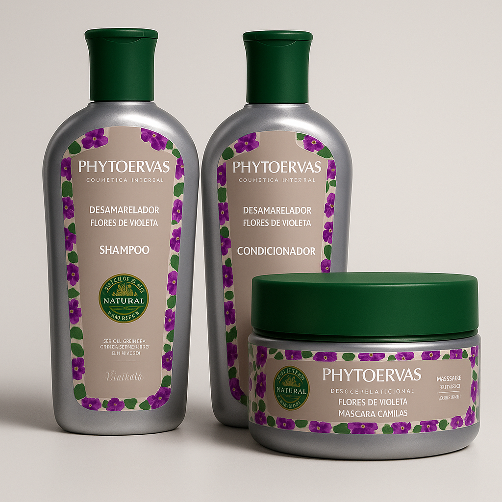 Kit para cabelos Desamarelador Flores de Violeta Phytoervas —  Phytoervas