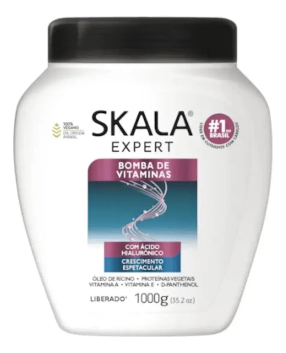 Máscara Hidratante Bomba de Biotina Skala -1kg — Máscara e Tratamento Capilar Skala Cosméticos