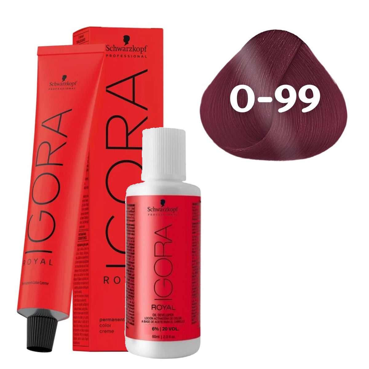 Coloração Schwarzkopf Igora Royal + Ox 20 Vol — Selecione a Cor