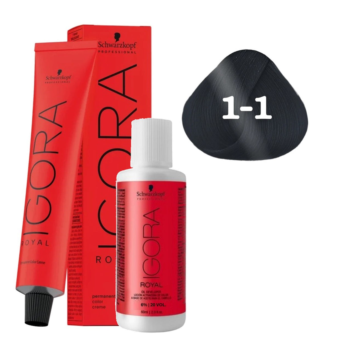 Coloração Schwarzkopf Igora Royal + Ox 20 Vol — Selecione a Cor