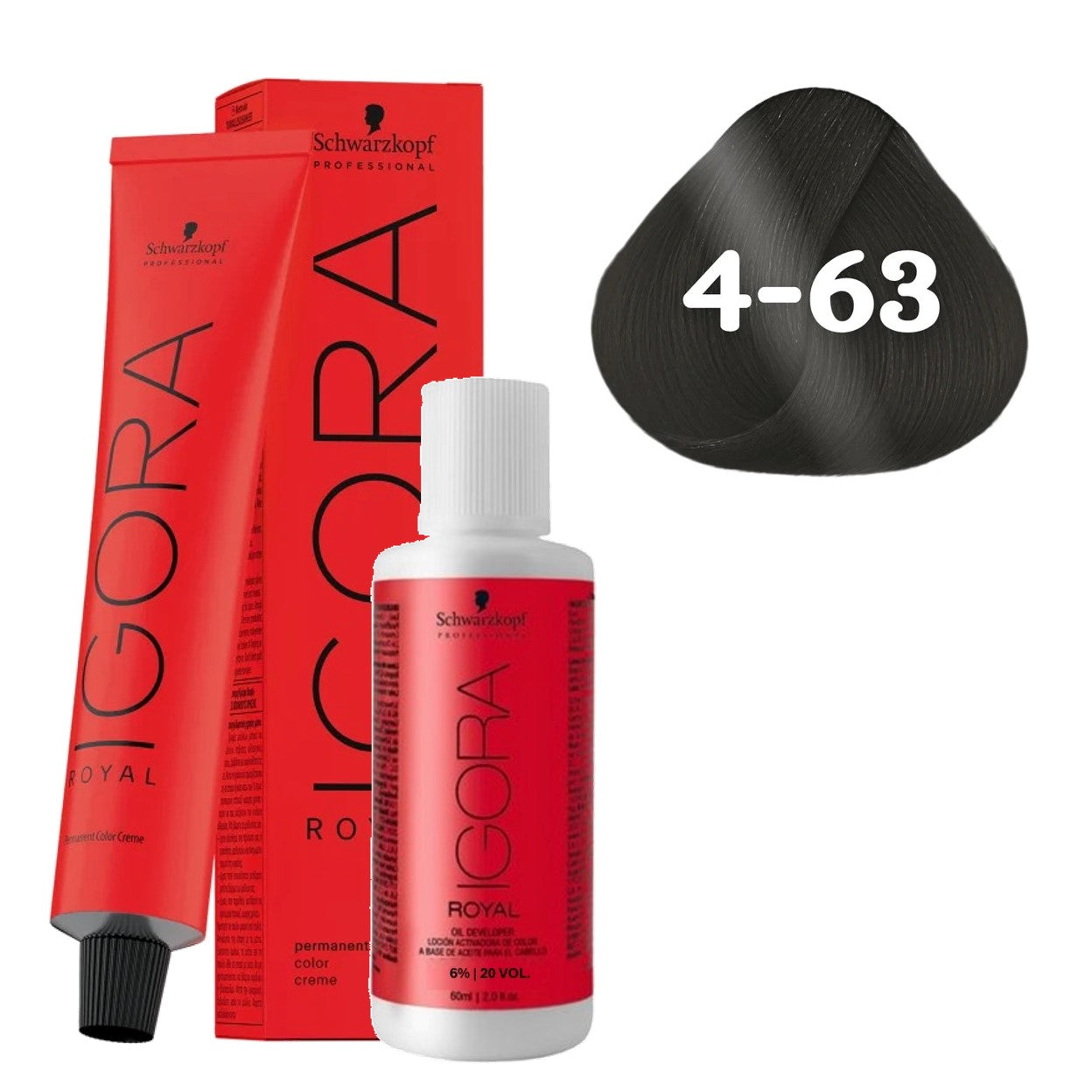 Coloração Schwarzkopf Igora Royal + Ox 20 Vol — Selecione a Cor