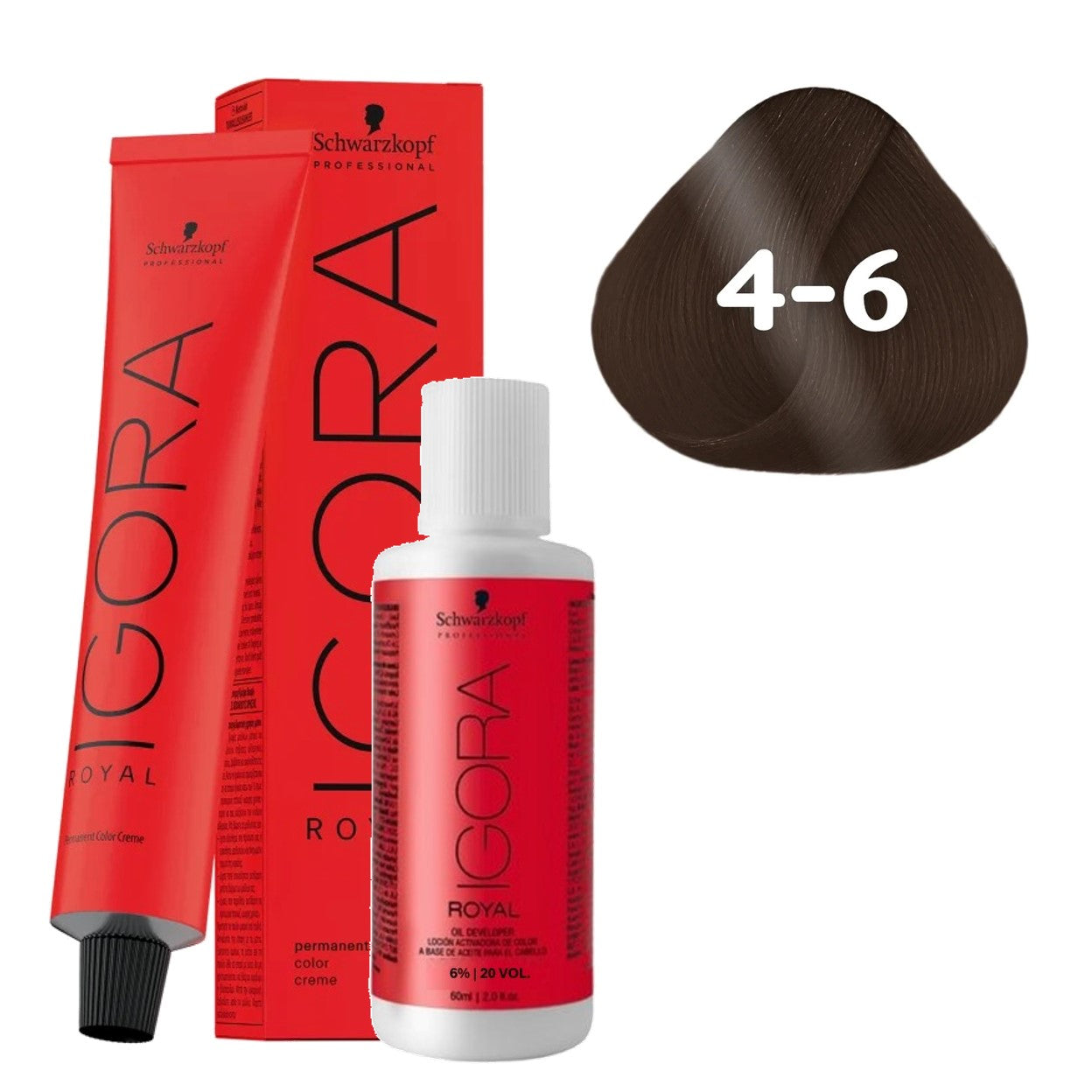 Coloração Schwarzkopf Igora Royal + Ox 20 Vol — Selecione a Cor