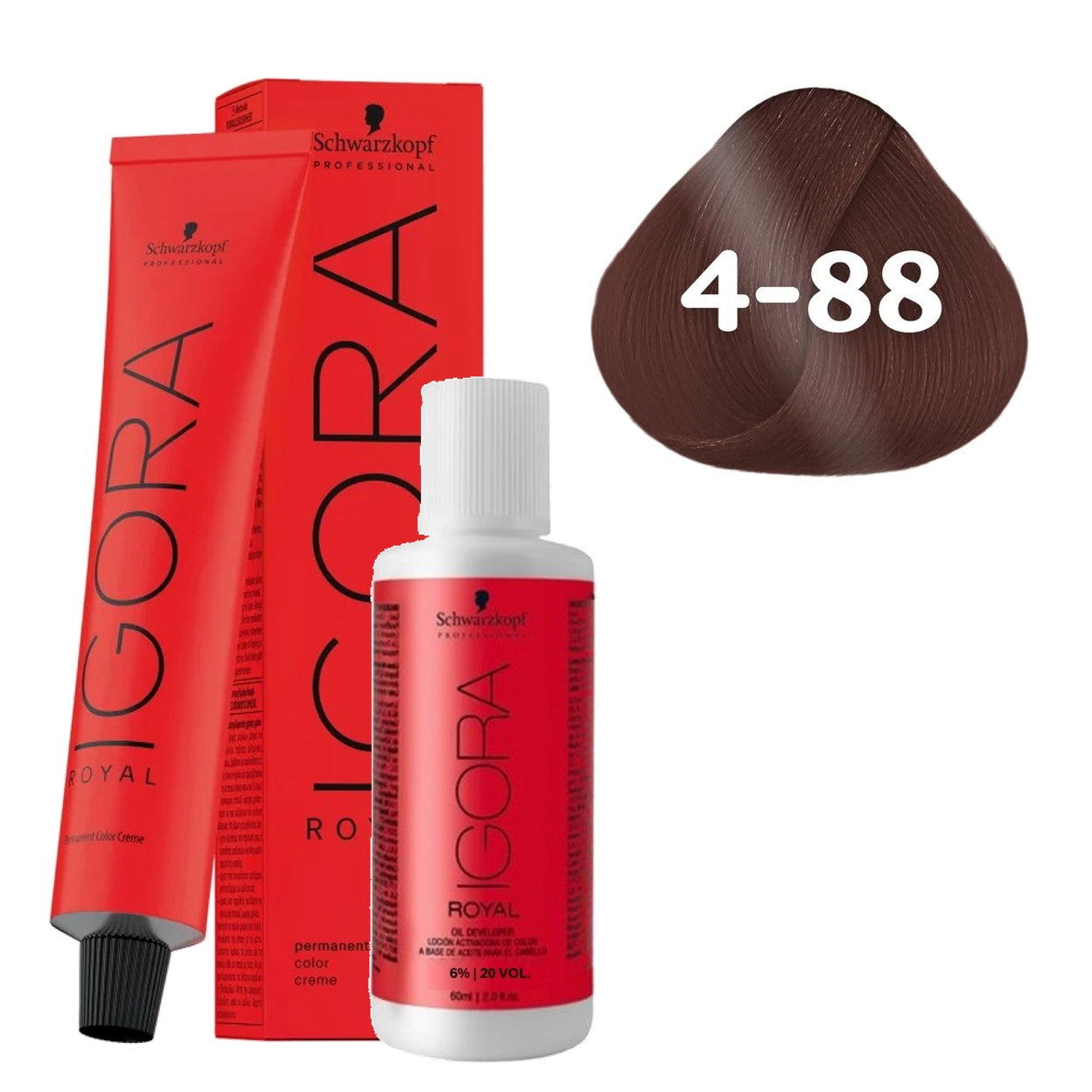 Coloração Schwarzkopf Igora Royal + Ox 20 Vol — Selecione a Cor