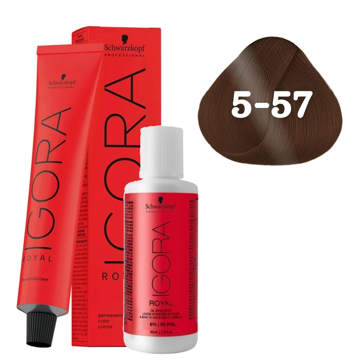 Coloração Schwarzkopf Igora Royal + Ox 20 Vol — Selecione a Cor