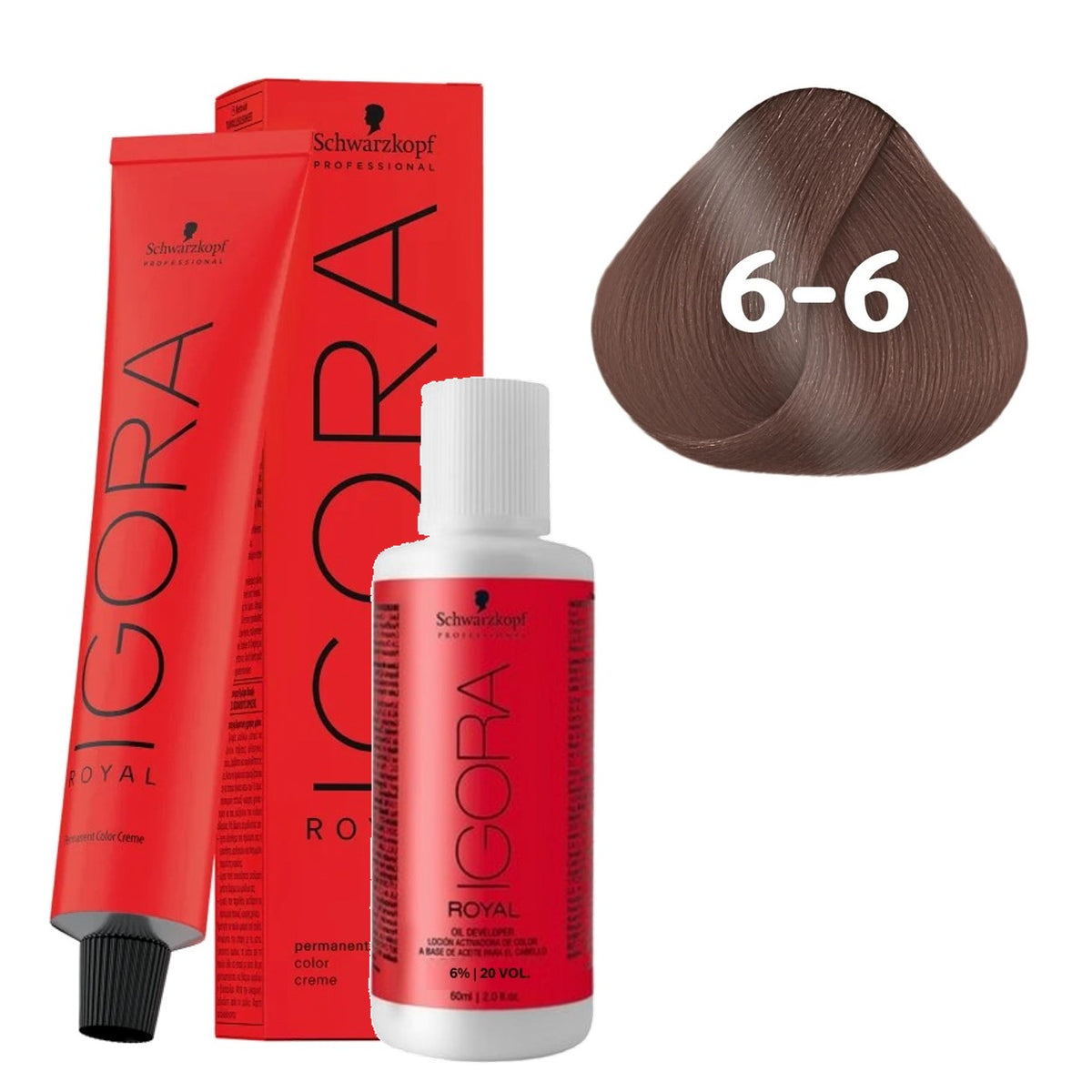Coloração Schwarzkopf Igora Royal + Ox 20 Vol — Selecione a Cor