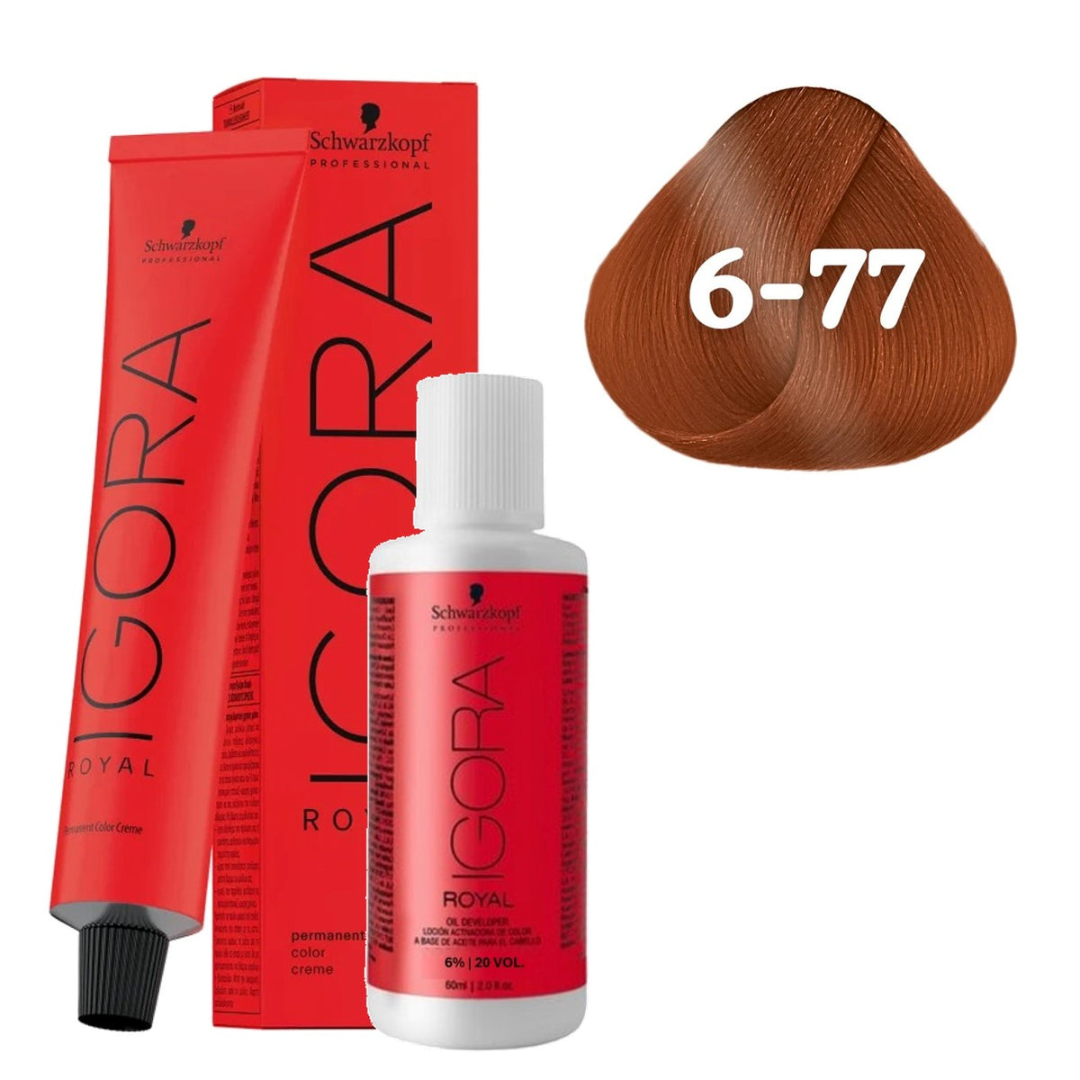 Coloração Schwarzkopf Igora Royal + Ox 20 Vol — Selecione a Cor