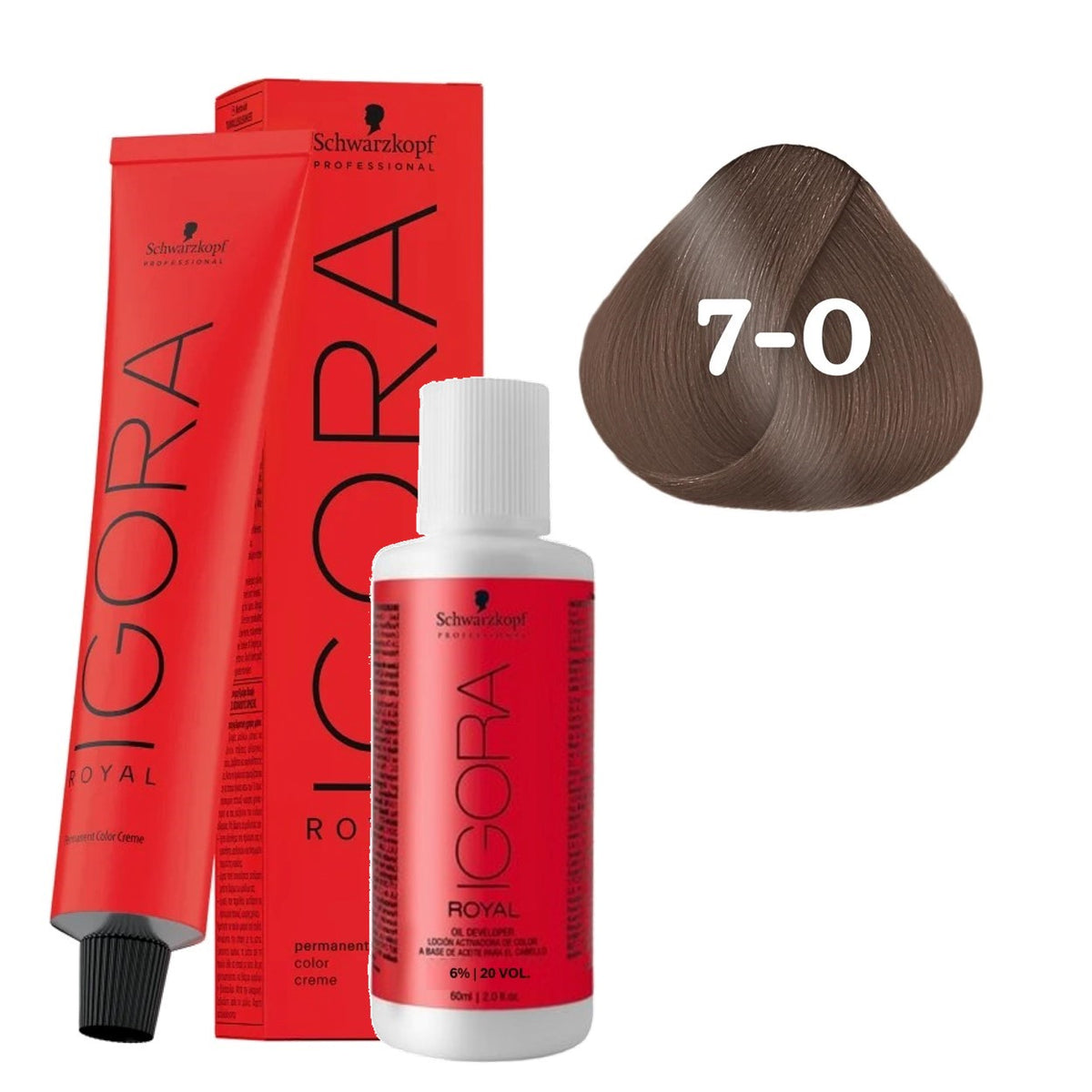 Coloração Schwarzkopf Igora Royal + Ox 20 Vol — Selecione a Cor