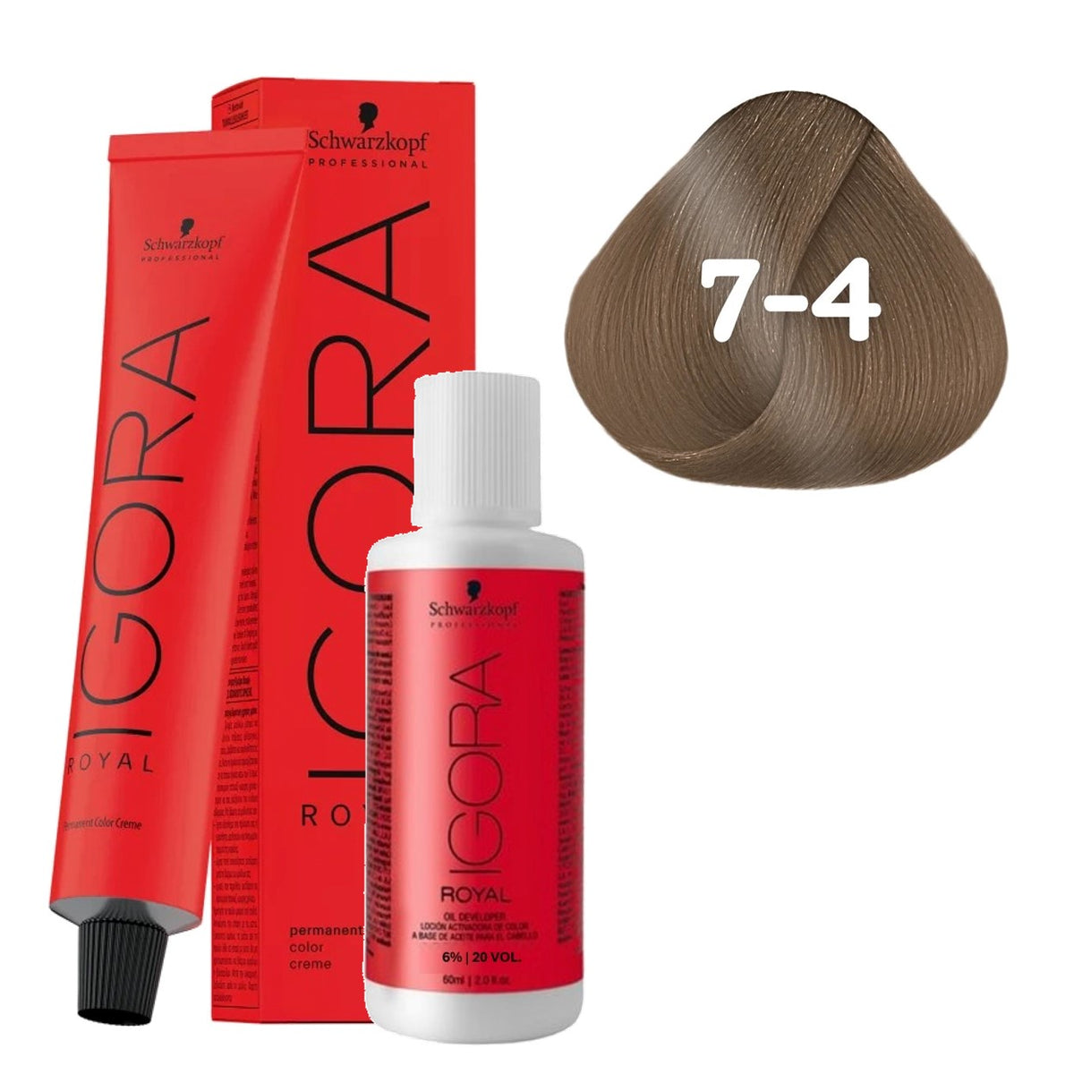 Coloração Schwarzkopf Igora Royal + Ox 20 Vol — Selecione a Cor