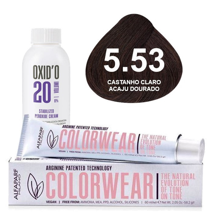 Kit Tonalizante Alfaparf Color Wear Marrons Quentes + Ox de Sua Preferência
