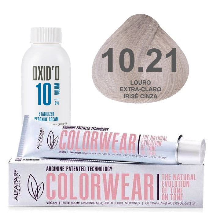 Kit Tonalizante Alfaparf Color Wear Marrons Frios + Ox de Sua Preferência
