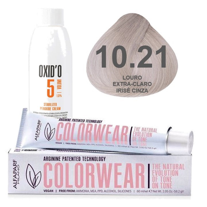 Kit Tonalizante Alfaparf Color Wear Marrons Frios + Ox de Sua Preferência