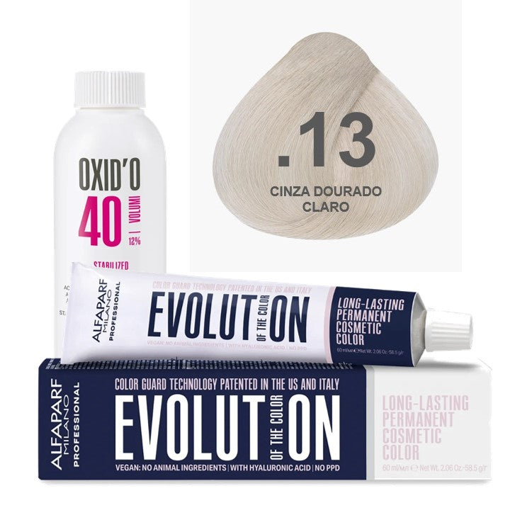 Kit Coloração Alfaparf Evolution Harmonizers + Ox de Sua Preferência