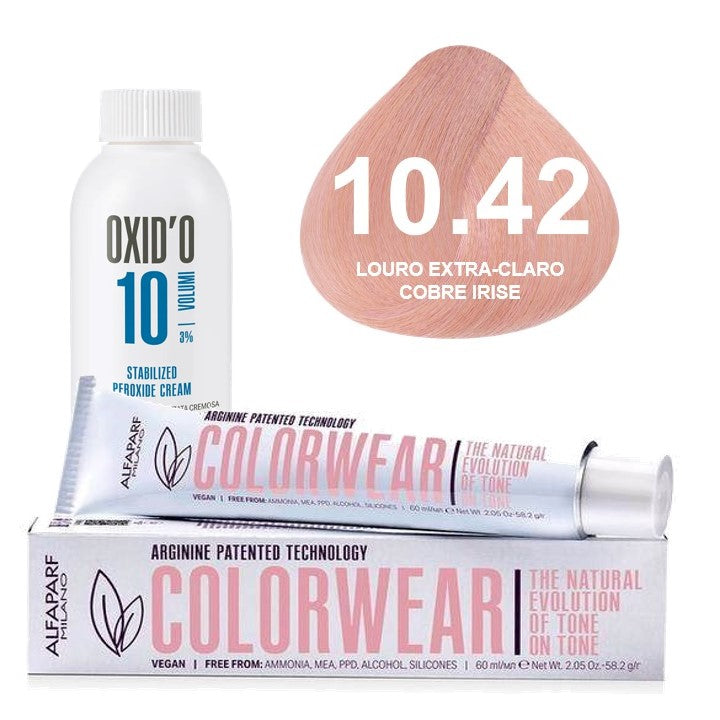 Kit Tonalizante Alfaparf Color Wear Cobre + Ox de Sua Preferência