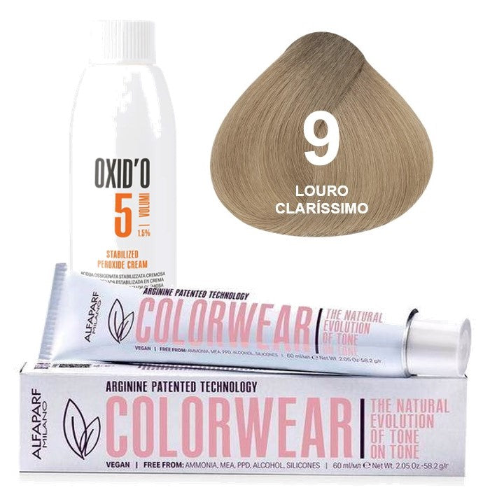 Kit Tonalizante Alfaparf Color Wear Naturais + Ox de Sua Preferência