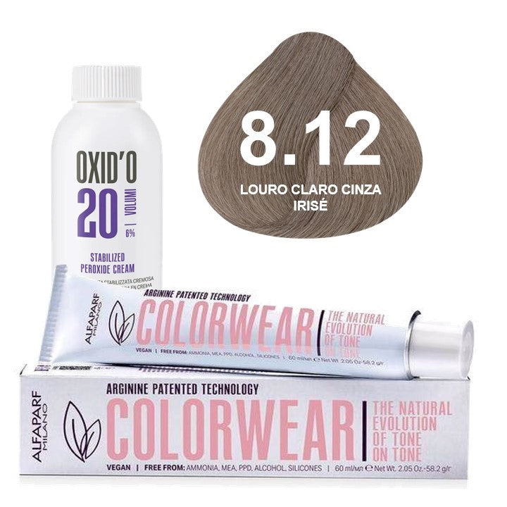 Kit Tonalizante Alfaparf Color Wear Marrons Frios + Ox de Sua Preferência