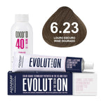 Kit Coloração Alfaparf Evolution Marrons Frios + Ox de Sua Preferência