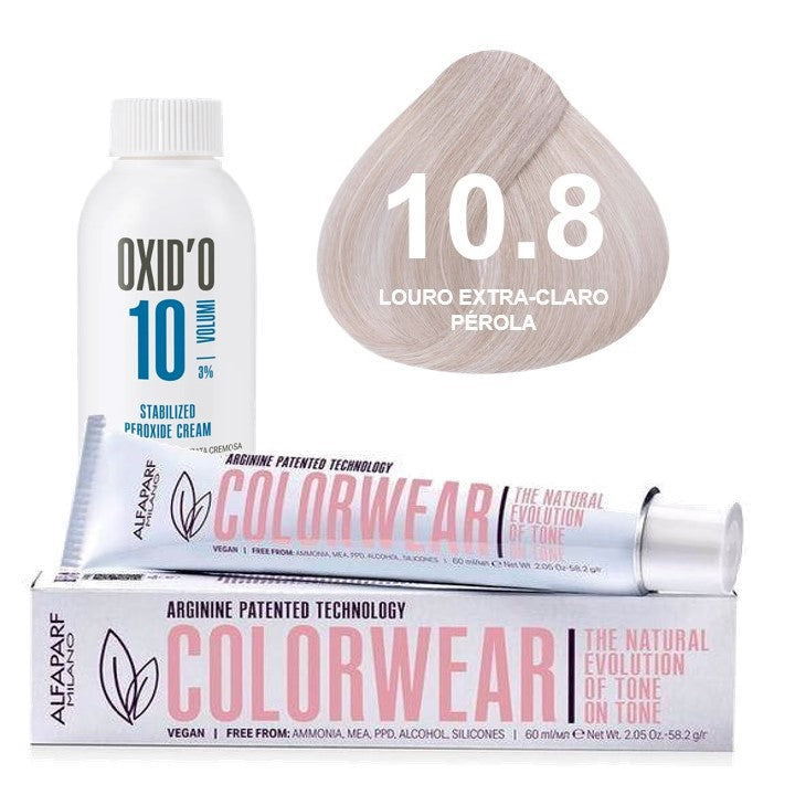 Kit Tonalizante Alfaparf Color Wear Marrons Frios + Ox de Sua Preferência