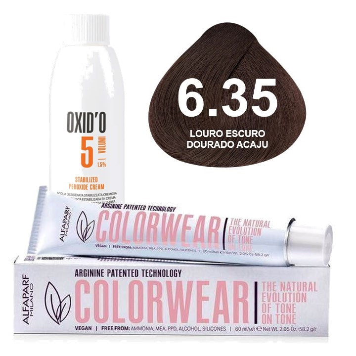 Kit Tonalizante Alfaparf Color Wear Marrons Quentes + Ox de Sua Preferência