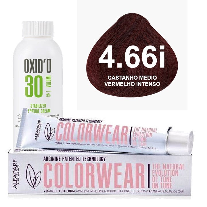 Kit Tonalizante Alfaparf Color Wear Vermelhos + Ox de Sua Preferência