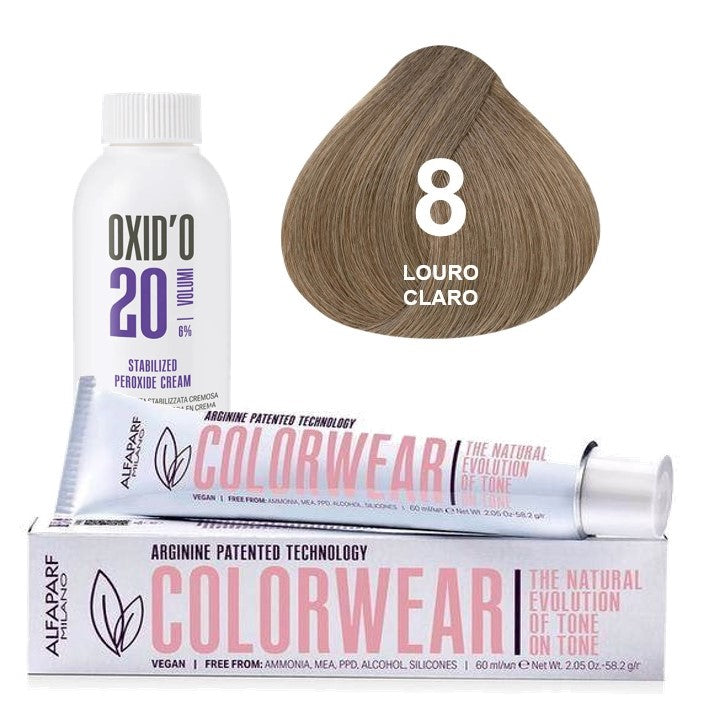 Kit Tonalizante Alfaparf Color Wear Naturais + Ox de Sua Preferência