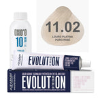 Kit Coloração Alfaparf Evolution Platinum + Ox de Sua Preferência