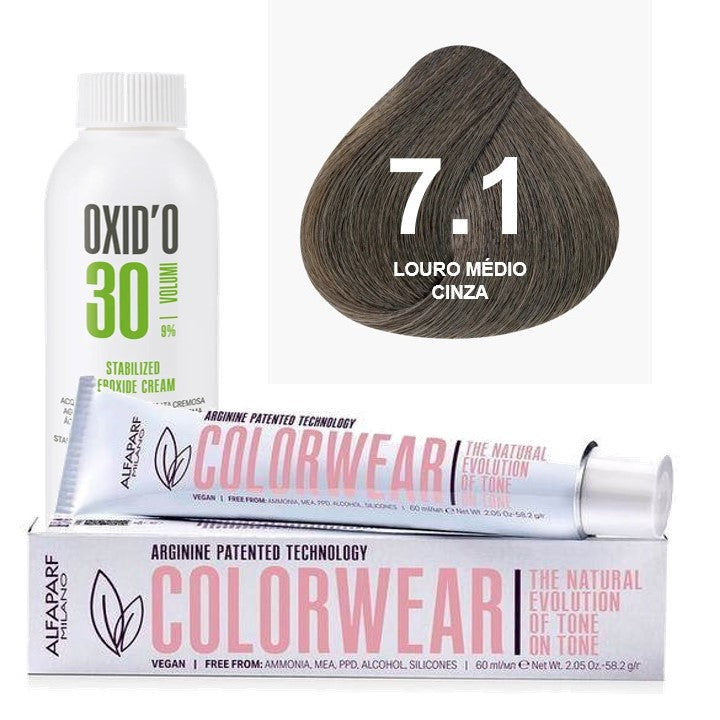 Kit Tonalizante Alfaparf Color Wear Marrons Frios + Ox de Sua Preferência