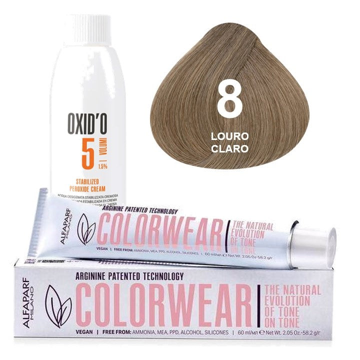 Kit Tonalizante Alfaparf Color Wear Naturais + Ox de Sua Preferência