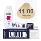 Kit Coloração Alfaparf Evolution Platinum + Ox de Sua Preferência