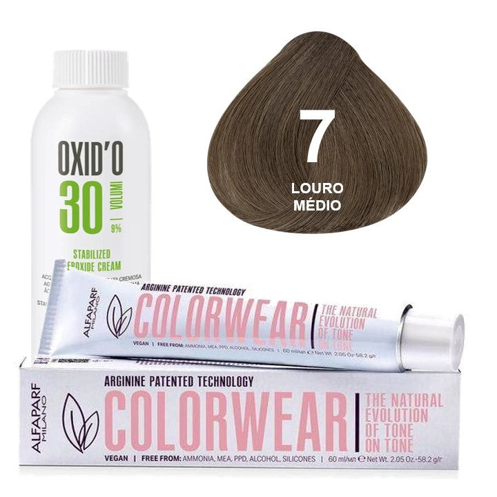 Kit Tonalizante Alfaparf Color Wear Naturais + Ox de Sua Preferência