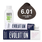 Kit Coloração Alfaparf Evolution Marrons Frios + Ox de Sua Preferência