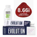 Kit Coloração Alfaparf Evolution Vermelhos + Ox de Sua Preferência