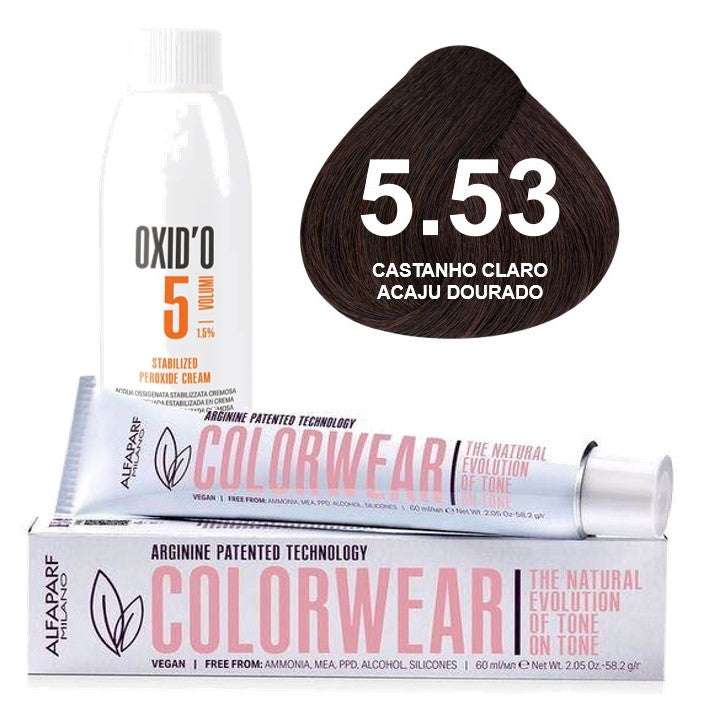 Kit Tonalizante Alfaparf Color Wear Marrons Quentes + Ox de Sua Preferência
