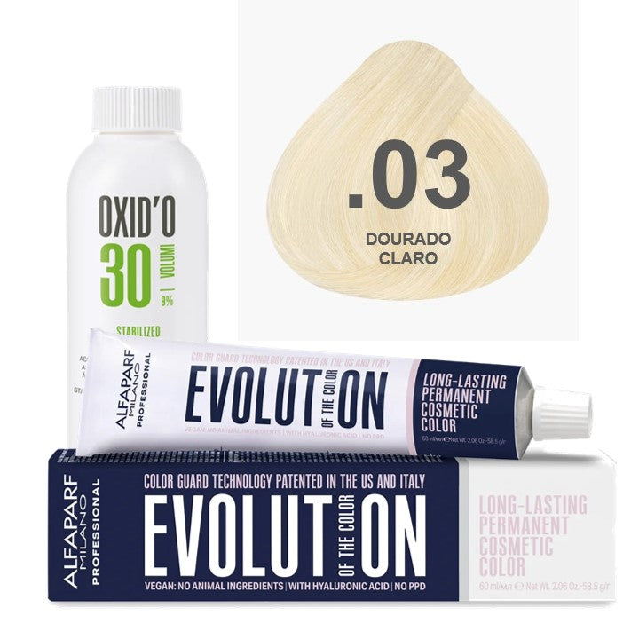 Kit Coloração Alfaparf Evolution Harmonizers + Ox de Sua Preferência