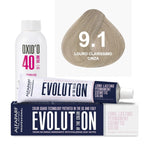 Kit Coloração Alfaparf Evolution Marrons Frios + Ox de Sua Preferência
