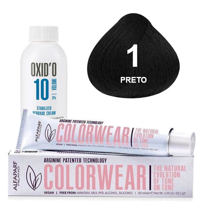 Kit Tonalizante Alfaparf Color Wear Naturais + Ox de Sua Preferência