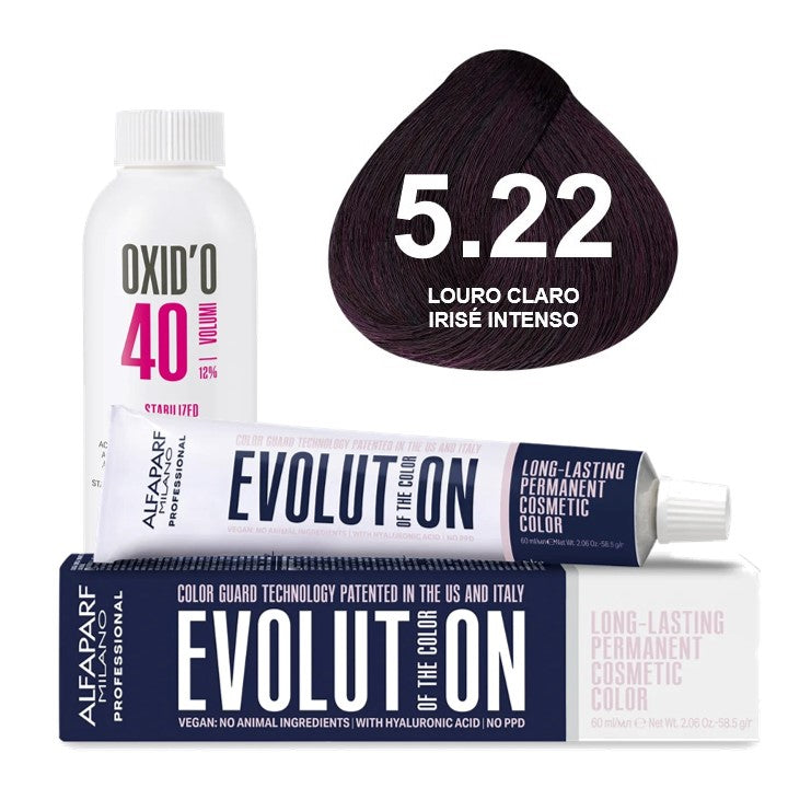 Kit Coloração Alfaparf Evolution Marrons Frios + Ox de Sua Preferência